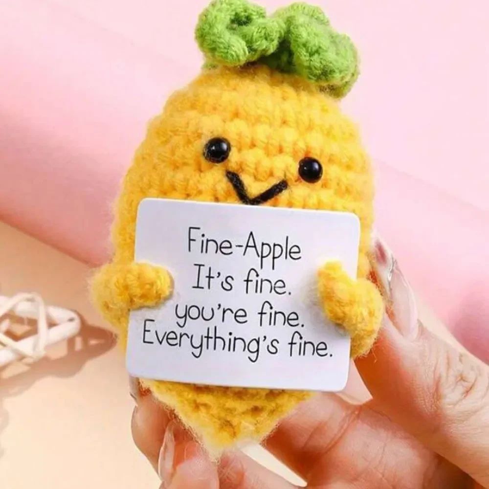 3for$20 fine-apple pineapple  Support Crochet,Positive Energy Toy, Knitted